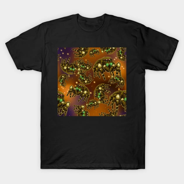 Copper Halloween Space Spider (Bold Jumper) All Over Print T-Shirt by RJKpoyp